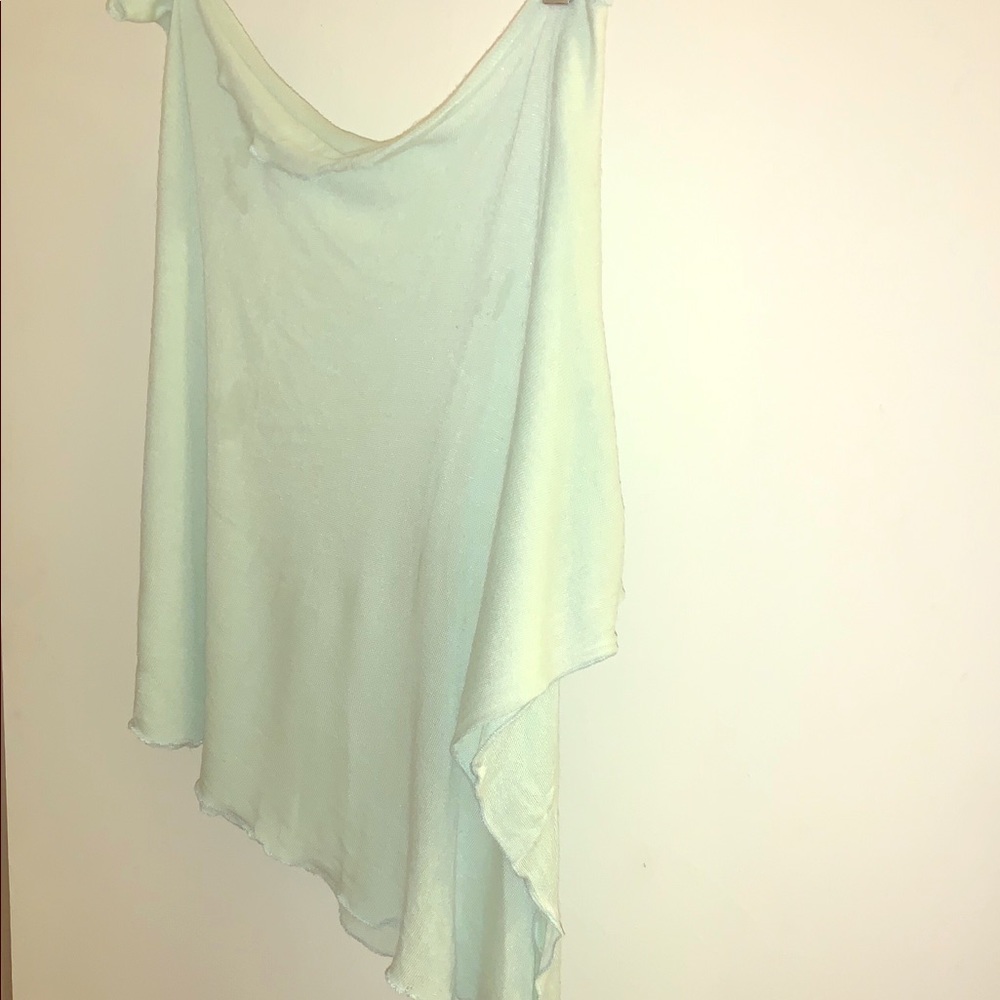 Mint green super soft poncho